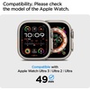 image:imageSpigen GlasTR EZ FIT Screen Protector for Apple Watch Ultra 321 49mm  9H Hardness Tempered Glass Easy Installation Kit CaseFriendly Crystal Clear Touch Responsive Oleophobic Coating