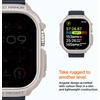 image:imageSpigen Rugged Armor for Apple Watch Ultra 321 49mm Case  Durable Protective TPU Shock Proof Scratch Resistant Cover  WhiteDune Beige