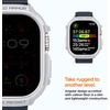 image:imageSpigen Rugged Armor for Apple Watch Ultra 321 49mm Case  Durable Protective TPU Shock Proof Scratch Resistant Cover  WhiteWhite
