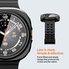 image:imageSpigen Thin Fit 360 for Samsung Galaxy Watch Ultra 2 Case 2026  Touch Sensitive Tempered Glass Screen Protector Slim Lightweight Protective Scratch Resistant PC Cover  Black