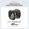 image:imageSpigen Thin Fit 360 for Samsung Galaxy Watch Ultra 2 Case 2026  Touch Sensitive Tempered Glass Screen Protector Slim Lightweight Protective Scratch Resistant PC Cover  Black