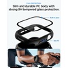 image:imageSpigen Thin Fit for Apple Watch Series 1110 46mm Case  Slim Lightweight Protective Scratch Resistant PC Cover  Crystal ClearBlack with Waterproof Screen