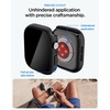 image:imageSpigen Thin Fit for Apple Watch Series 1110 46mm Case  Slim Lightweight Protective Scratch Resistant PC Cover  Crystal ClearBlack with Waterproof Screen