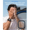 image:imageSpigen Thin Fit for Apple Watch Series 1110 46mm Case  Slim Lightweight Protective Scratch Resistant PC Cover  Crystal ClearBlack with Waterproof Screen