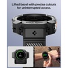 image:imageSpigen for Samsung Galaxy Watch Ultra 2 Band with Case 2026  Rugged Armor Pro Durable Protective Flexible Scratch Resistant Shock Proof TPU Cover Strap  Matte Black