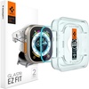 image:imageSpigen GlasTR EZ FIT Screen Protector for Apple Watch Ultra 321 49mm  9H Hardness Tempered Glass Easy Installation Kit CaseFriendly Crystal Clear Touch Responsive Oleophobic Coating