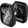 image:imageSpigen Thin Fit for Apple Watch Series 1110 46mm Case  Slim Lightweight Protective Scratch Resistant PC Cover  Crystal ClearBlack with Waterproof Screen