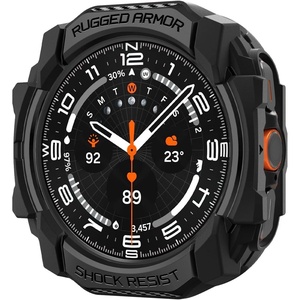 image:imageSpigen Rugged Armor for Samsung Galaxy Watch 98 44mm Case 20262025  Durable Protective Flexible Scratch Resistant Shock Proof TPU Cover  Matte BlackGalaxy Watch Ultra 47mm